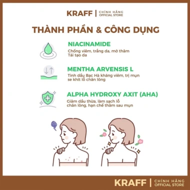 Xịt mụn lưng Skin Fresh AHA và Niacinamide - Giá 60k, se khít lỗ chân lông 4 Xịt mụn lưng Skin Fresh AHA và Niacinamide - Giá 60k, se khít lỗ chân lông 4