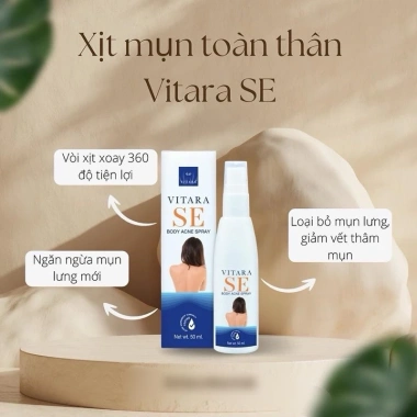Xịt Mụn Lưng Thái Lan Vitara SE Gel Giảm Mụn Xóa Thâm Dưỡng Da Hiệu Quả Nhanh 3 Xịt Mụn Lưng Thái Lan Vitara SE Gel Giảm Mụn Xóa Thâm Dưỡng Da Hiệu Quả Nhanh 3