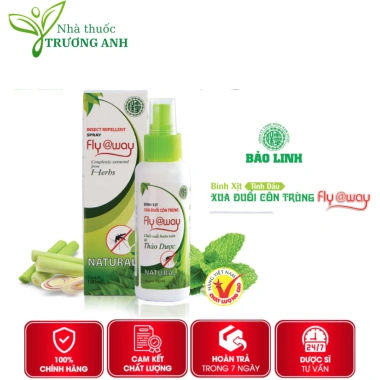 Xịt muỗi côn trùng Thảo Dược Fly@way hương chanh xả - Diệt nhanh an toàn, giá chỉ 28.224 đồng 2