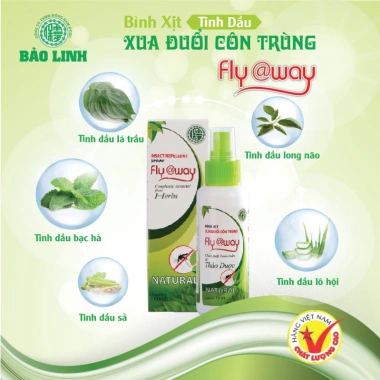 Xịt muỗi côn trùng Thảo Dược Fly@way hương chanh xả - Diệt nhanh an toàn, giá chỉ 28.224 đồng 4