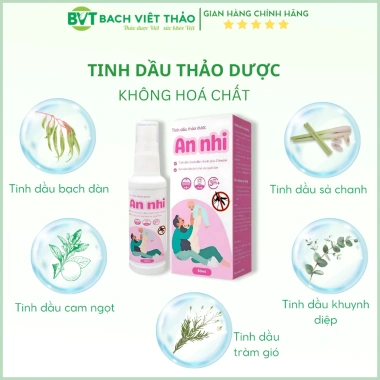 Xịt Muỗi Thảo Dược An Nhi 50ml - Phòng Chống Muỗi, Côn Trùng, Dịu Vết Đốt, An Toàn Cho Bé 2 Xịt Muỗi Thảo Dược An Nhi 50ml - Phòng Chống Muỗi, Côn Trùng, Dịu Vết Đốt, An Toàn Cho Bé 2