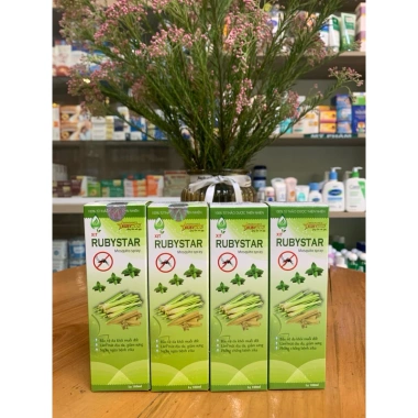 Xịt muỗi thảo dược Rubystar 100ml - Bảo vệ da, không kích ứng, chỉ 80.000đ