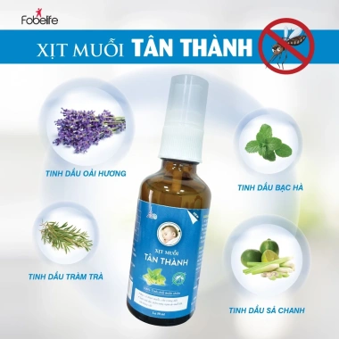 Xịt Muỗi Tinh Dầu FOBE 50ml - Xua Đuổi Muỗi, Côn Trùng, Bé Ngủ Ngon, 52.250 VND 3