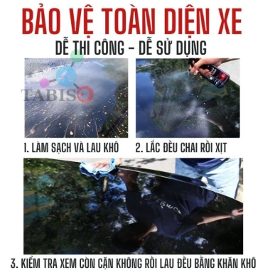 Xịt Nano 200ml Phủ Kính Gương Ô Tô - Chống Nước Bụi, Tăng Bóng, Giá 99.000đ 6