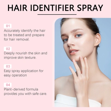 Xịt Nhận Dạng Tóc Mặt 100ml - Làm Mềm, Tẩy Tóc Nhẹ, 4 Dao Cạo Lông Mày, Hiệu Quả 2