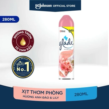 Xịt phòng Glade 280ml chính hãng - Nhiều mùi hương, thơm lâu, giá chỉ 68.000đ