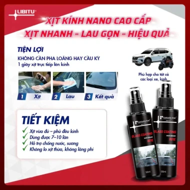 Xịt Phủ Kính LIBITU 801E Chống Bám Nước Sạch Dầu Mỡ Không Hại Da Tay Giá 72.000₫ 3 Xịt Phủ Kính LIBITU 801E Chống Bám Nước Sạch Dầu Mỡ Không Hại Da Tay Giá 72.000₫ 3