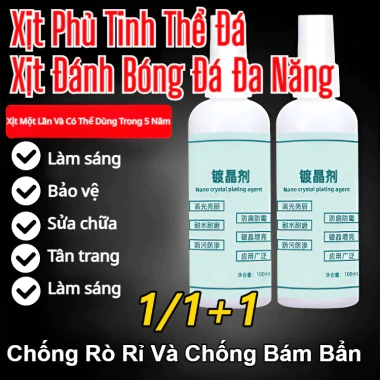 Xịt Phủ Tinh Thể Đá Đa Năng Tăng Sáng Gấp Đôi, Đánh Bóng Đá, Tăng Màu Tự Nhiên – Giá 59.000đ