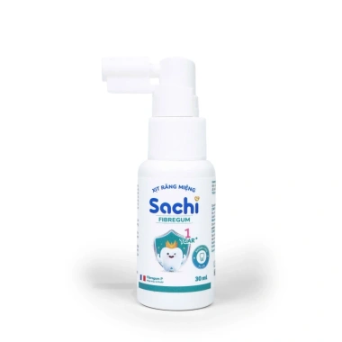 Xịt răng miệng Sachi Fibregum cho bé từ 1 tuổi – Ngăn ngừa sâu răng, nướu chắc khỏe, giảm giá 169.000 VND