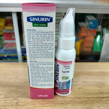 Xịt rửa mũi muối biển Sinurin - Dược Cát Linh cho bé 3 tháng, chỉ 38.500đ 2