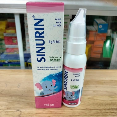 Xịt rửa mũi muối biển Sinurin - Dược Cát Linh cho bé 3 tháng, chỉ 38.500đ 3