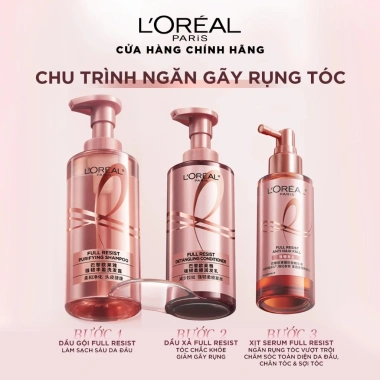 Xịt serum L'Oreal Full Resist Anti Hairfall 90ml Ngăn gãy rụng tóc, 299.000đ 5 Xịt serum L'Oreal Full Resist Anti Hairfall 90ml Ngăn gãy rụng tóc, 299.000đ 5