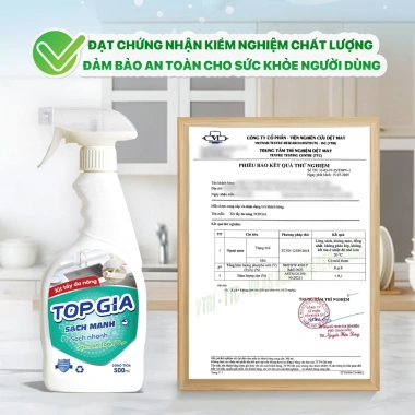 Xịt tẩy đa năng 500ml TOPGIA tẩy dầu mỡ, ố vàng, vết bẩn công nghệ ion - giá ưu đãi 120.000 VND
