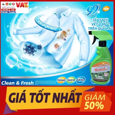 Xịt Tẩy Nấm Mốc Đa Năng 500ml - Tẩy Mốc Quần Áo, Sàn, Tường, Giá 42.900 VND 4