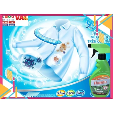 Xịt Tẩy Nấm Mốc Đa Năng 500ml - Tẩy Mốc Quần Áo, Sàn, Tường, Giá 42.900 VND 6