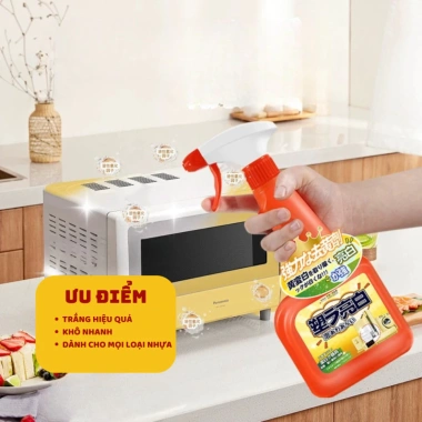 Xịt Tẩy Nhựa Ố Vàng 500ml - Tẩy Trắng Dụng Cụ Nhà Vệ Sinh BX16 Giá 99.900đ 3 Xịt Tẩy Nhựa Ố Vàng 500ml - Tẩy Trắng Dụng Cụ Nhà Vệ Sinh BX16 Giá 99.900đ 3