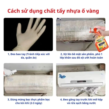 Xịt Tẩy Nhựa Ố Vàng 500ml - Tẩy Trắng, Loại Bỏ Vết Ố Nhanh, Viva Trend BX16