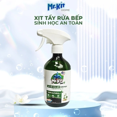 Xịt tẩy rửa bếp Mr.Kit - Giải pháp làm sạch dầu mỡ, vết bẩn lâu ngày, chỉ 47.000₫
