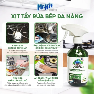Xịt tẩy rửa bếp Mr.Kit - Giải pháp làm sạch dầu mỡ, vết bẩn lâu ngày, chỉ 47.000₫ 5 Xịt tẩy rửa bếp Mr.Kit - Giải pháp làm sạch dầu mỡ, vết bẩn lâu ngày, chỉ 47.000₫ 5