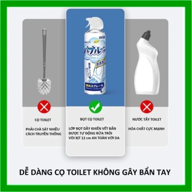 Xịt tẩy rửa bồn cầu bọt tuyết Nano Nhật Bản 500ml GREEN HOME CARE - Sạch nhanh, 99.000đ 9