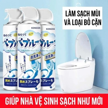 Xịt tẩy rửa bồn cầu bọt tuyết Nano Nhật Bản 500ml SKYCOM - Loại bỏ mọi vết bẩn, vệ sinh toilet, chỉ 85.000 VND