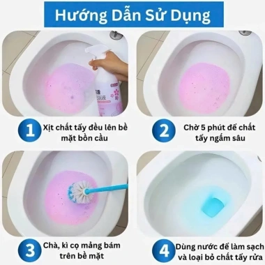 Xịt tẩy rửa bồn cầu Mr.Demi 500ml - Siêu sạch, khử khuẩn nhà tắm, bếp, 79.000₫ SKYCOM