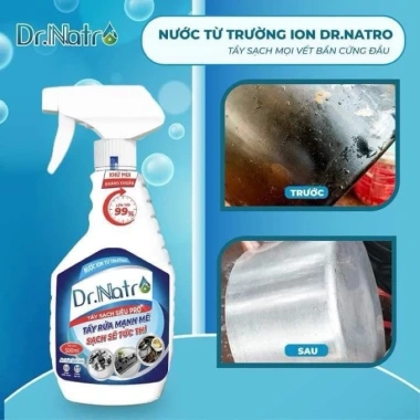Xịt Tẩy Rửa Đa Năng Dr Natro 500ml – Tẩy sạch vết bẩn cứng đầu, tặng 3 viên CleanZ, chỉ 65.000đ