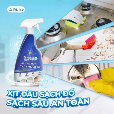 Xịt tẩy rửa nhà bếp Dr.Natro 500ml - Diệt dầu mỡ, xoong nồi, kèm miếng chà, chỉ 35.000₫ 7