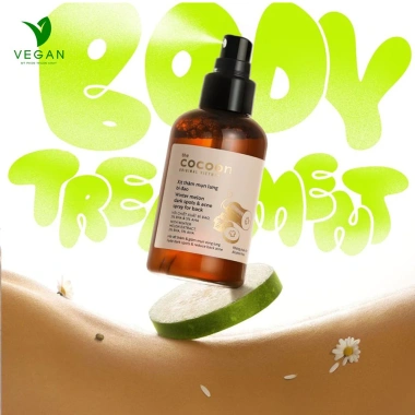 Xịt thâm mụn lưng bí đao Cocoon 140ml - Vegan, giảm giá 265k