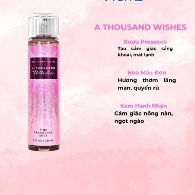 Xịt thơm Bath and Body Works 236ml - Hương lâu, da mềm, Giá ưu đãi 177.000 VND