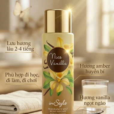 Xịt thơm cơ thể & quần áo Instyle 150ml - Hương lâu trôi, khử mùi, giá ưu đãi 69.000đ 5