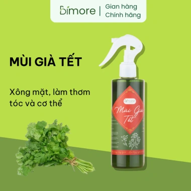 Xịt thơm Mùi Già Tết Bimore Xông mặt, thơm tóc, cơ thể, thanh tẩy, 229.000₫