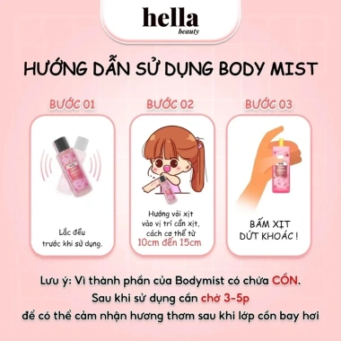 Xịt Thơm Nhũ Hương Trái Cây Hella Beauty Shimmer Body Mist 250ml Giá chỉ 188.000đ 9 Xịt Thơm Nhũ Hương Trái Cây Hella Beauty Shimmer Body Mist 250ml Giá chỉ 188.000đ 9