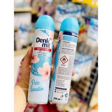 Xịt thơm phòng Denkmit hương hoa 300ml nhập khẩu Đức giá ưu đãi 115.000₫ giảm từ 141.450₫