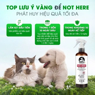 Xịt thơm tinh dầu đuổi chó mèo 260ml - Ngăn cắn phá, phóng uế sai chỗ, khử mùi hiệu quả - Giảm giá 18% 7