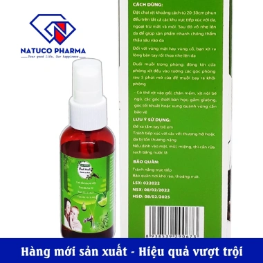 Xịt tinh dầu MOSKIL chống muỗi thảo dược an toàn cho trẻ em và người lớn - Chai 50ml - Giá chỉ 39.000₫ 2