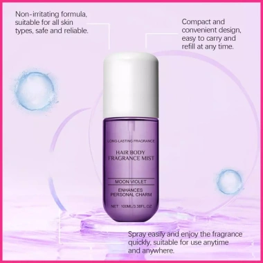 Xịt Toàn Thân Nước Hoa 100ml Thơm Tím Lâu Dài Hương Nam Tắm Tóc Du Lịch 88.000 VND