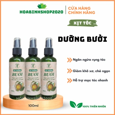 Xịt tóc Thảo Dược Vỏ Bưởi 100ml - Tinh Dầu Bưởi giúp mọc tóc, dày tóc, 79.000đ
