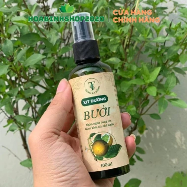 Xịt tóc Thảo Dược Vỏ Bưởi 100ml - Tinh Dầu Bưởi giúp mọc tóc, dày tóc, 79.000đ