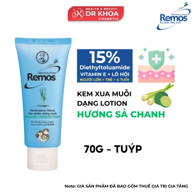 Xịt và Kem Chống Muỗi Mentholatum Remos 70ml/150ml/70g – Giá 39.000, Diệt Côn Trùng Nhanh, Bảo Vệ Gia Đình