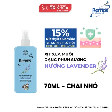 Xịt và Kem Chống Muỗi Mentholatum Remos 70ml/150ml/70g – Giá 39.000, Diệt Côn Trùng Nhanh, Bảo Vệ Gia Đình 10 Xịt và Kem Chống Muỗi Mentholatum Remos 70ml/150ml/70g – Giá 39.000, Diệt Côn Trùng Nhanh, Bảo Vệ Gia Đình 10