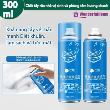 Xịt vệ sinh nhà tắm chanh - Tẩy cặn, sạch bồn cầu, kính, tẩy vết bẩn, giá chỉ 46.500₫