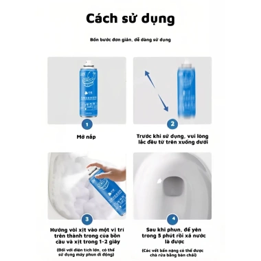 Xịt vệ sinh nhà tắm chanh - Tẩy cặn, sạch bồn cầu, kính, tẩy vết bẩn, giá chỉ 46.500₫