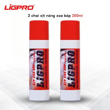 Xịt Xoa Bóp Thảo Dược LIGPRO 200ml - Cổ Vai Gáy, Giảm Đau Xương Khớp, 145.000đ