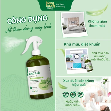 Xịt Xông Phòng Thơm Sả Chanh ABURA 100ml‑500ml – Đuổi Muỗi, Khử Mùi, An Toàn, Giá Ưu Đãi 30.800₫