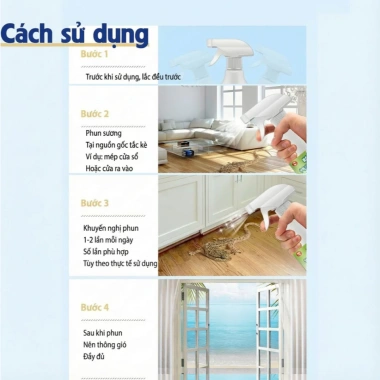 Xịt xua đuổi thằn lằn công nghệ Nhật Bản 510ml - Hiệu quả nhanh, giá chỉ 89.999đ