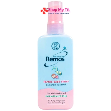 Xịt xua muỗi Remos hương Khuynh Diệp 6h bảo vệ bé 6 tháng - 70ml - Giá 75.000đ