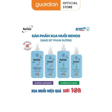 Xịt Xua Muỗi Remos Lavender 70ml - Diệt muỗi nhanh, hương oải hương thơm mát, chỉ 42.000 VND (giảm từ 51.660 VND) 3 Xịt Xua Muỗi Remos Lavender 70ml - Diệt muỗi nhanh, hương oải hương thơm mát, chỉ 42.000 VND (giảm từ 51.660 VND) 3