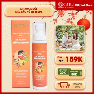 Xịt Xua Muỗi Thiên Nhiên GAU Cho Bé Sơ sinh – Ngăn Muỗi 6h Anti-Mos An lành 79.000₫