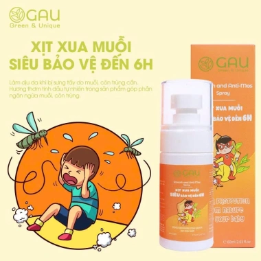 Xịt Xua Muỗi Thiên Nhiên GAU Cho Bé Sơ sinh – Ngăn Muỗi 6h Anti-Mos An lành 79.000₫